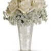 Elegant white rose and baby’s breath bouquet for flower delivery Gurnee IL