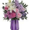 Pink lilies and mixed flowers bouquet for flower delivery Grayslake IL