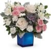 Soft pastel rose arrangement available for flower delivery Waukegan IL