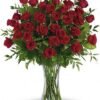 Long-stem red rose bouquet for flower delivery Grayslake IL