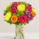 Vibrant sunflower and lily bouquet by florist in Vernon Hills IL