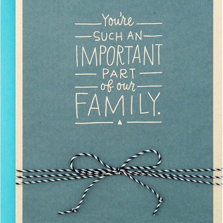 Family appreciation greeting card from florist in Grayslake IL